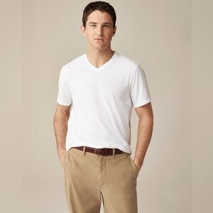 J. Crew Broken-in short-sleeve V-neck T-shirt